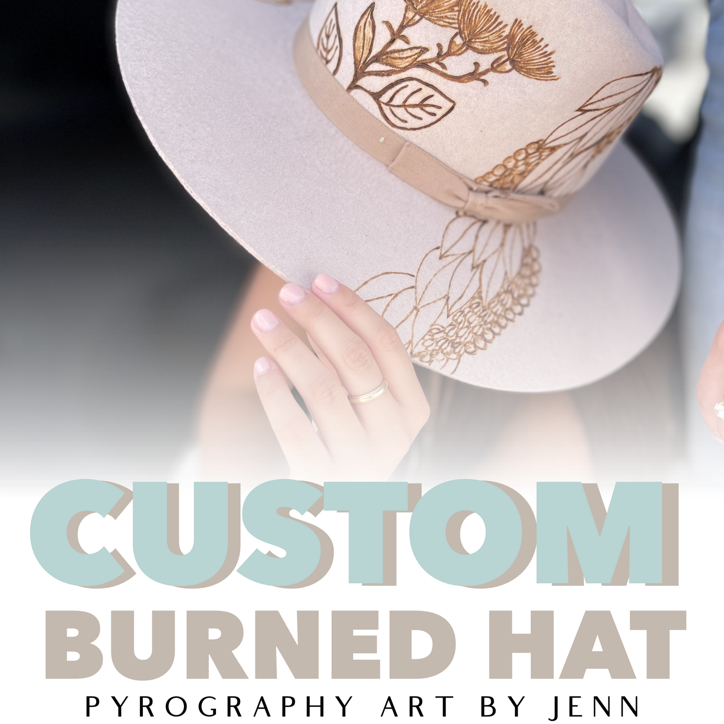 Create a Custom Burned Wide Brim Fedora Hat