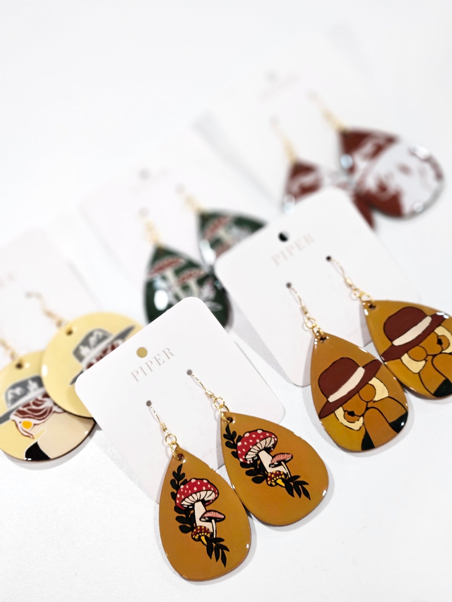 The Fay Collection - Hand Painted Earrings