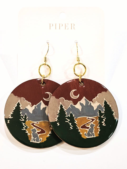 The Dixie Collection - Hand-Painted Earrings