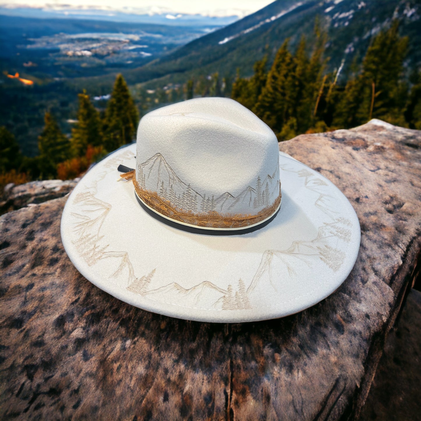 Northwest - Burned Wide Brim Hat