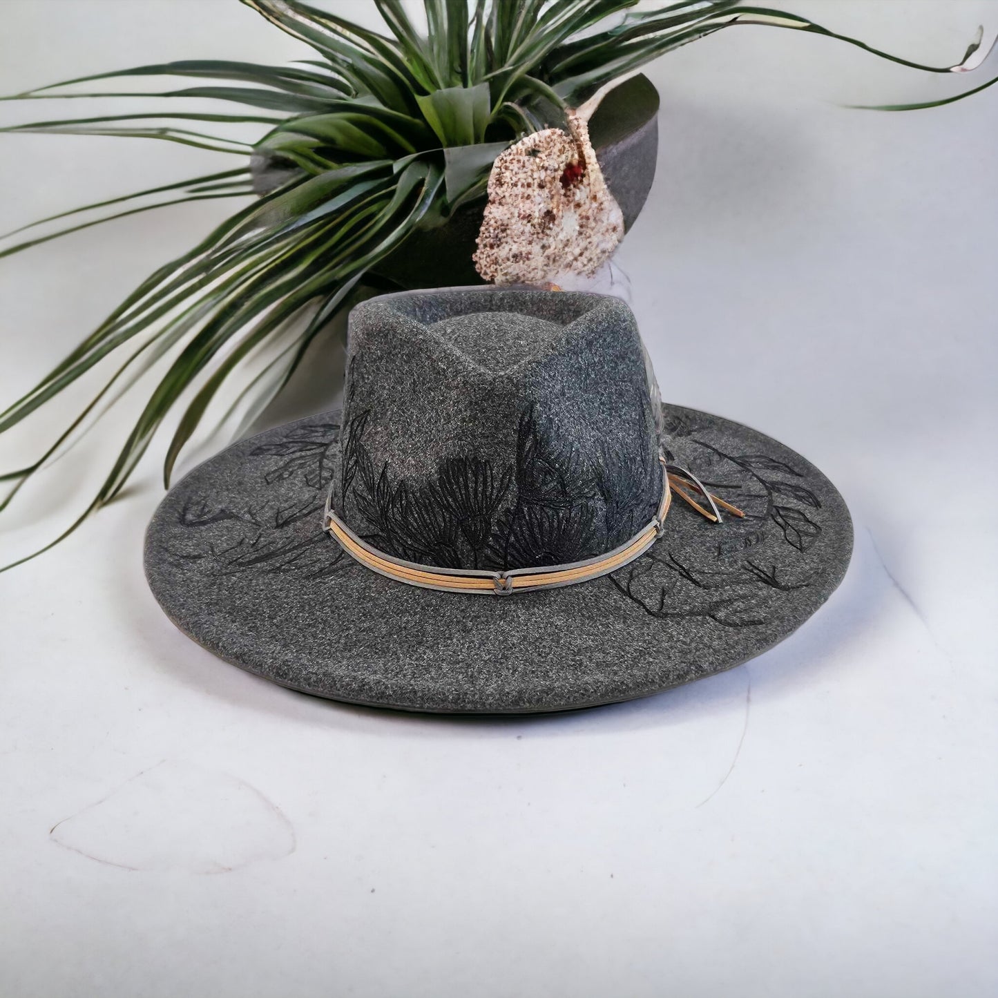 Mountain Springs - Burned Rancher Style Hat