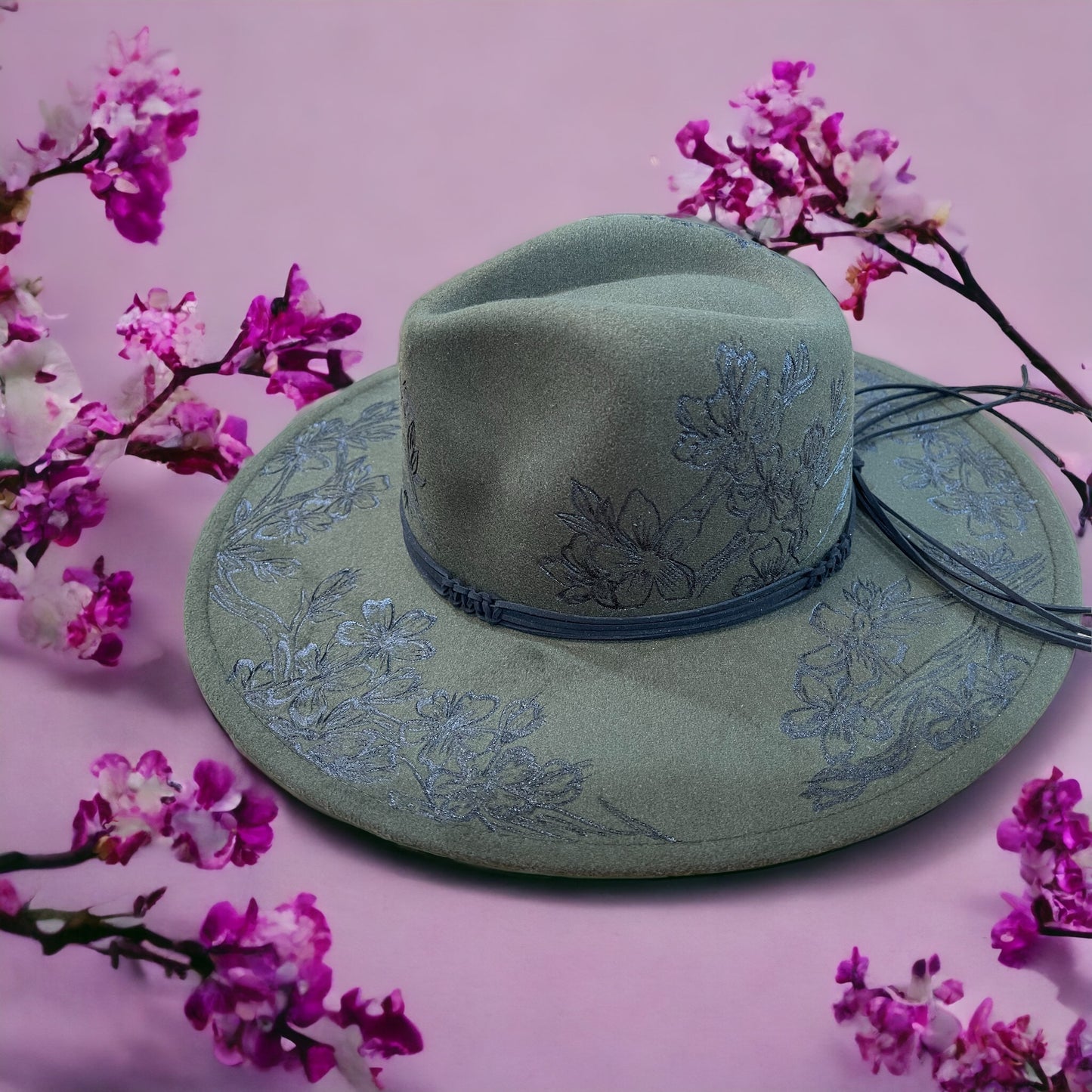 Sakura Ni - Olive- Burned Hat
