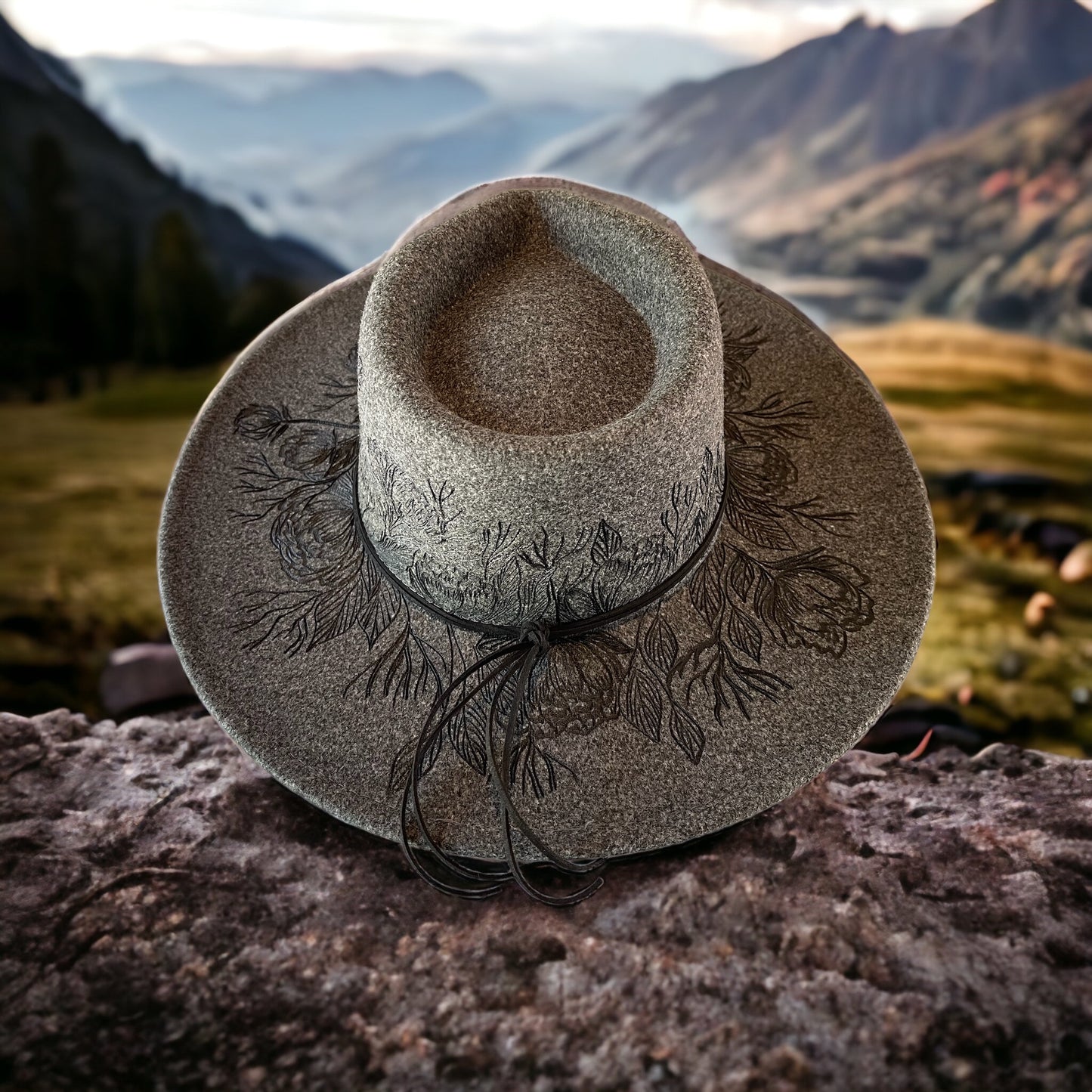 Sadie- Burned Rancher Hat