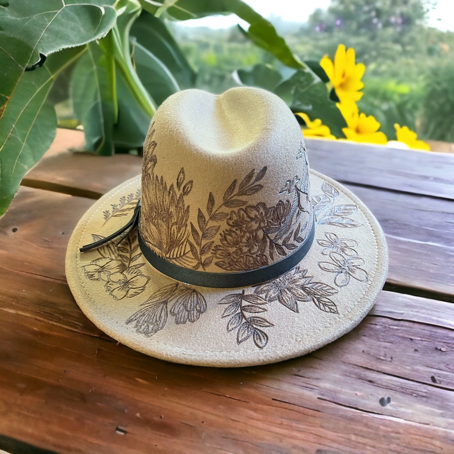 By the Ponds- Burned Small Brim Fedora