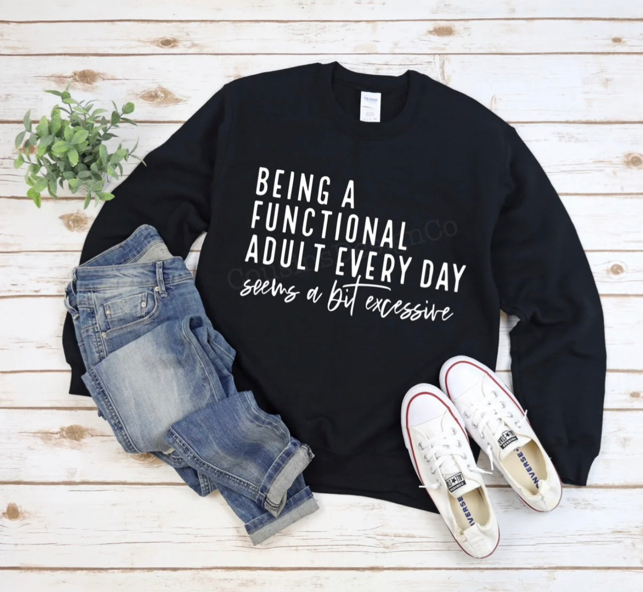 Functional Adult- Crewneck Sweatshirt