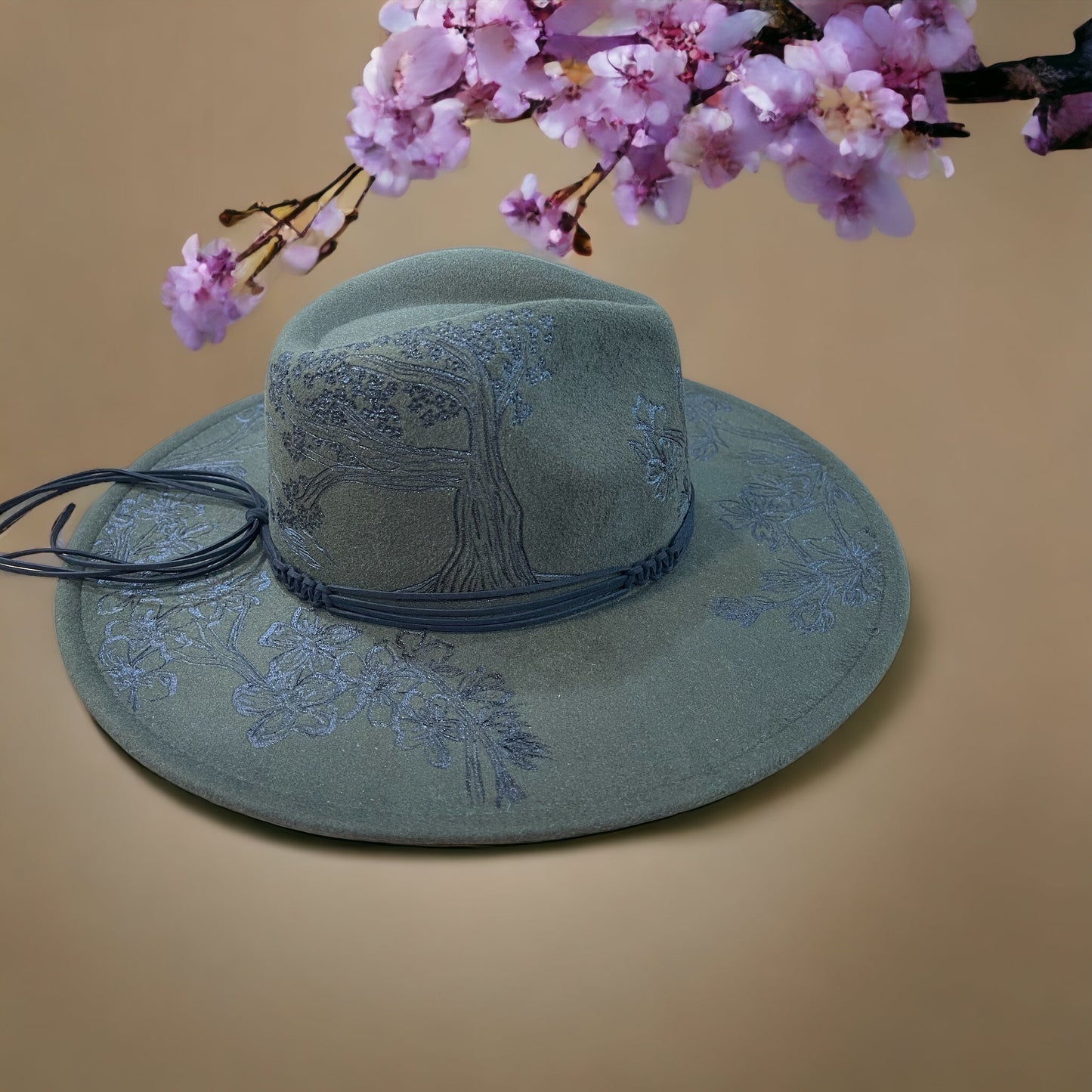 Sakura Ni - Olive- Burned Hat