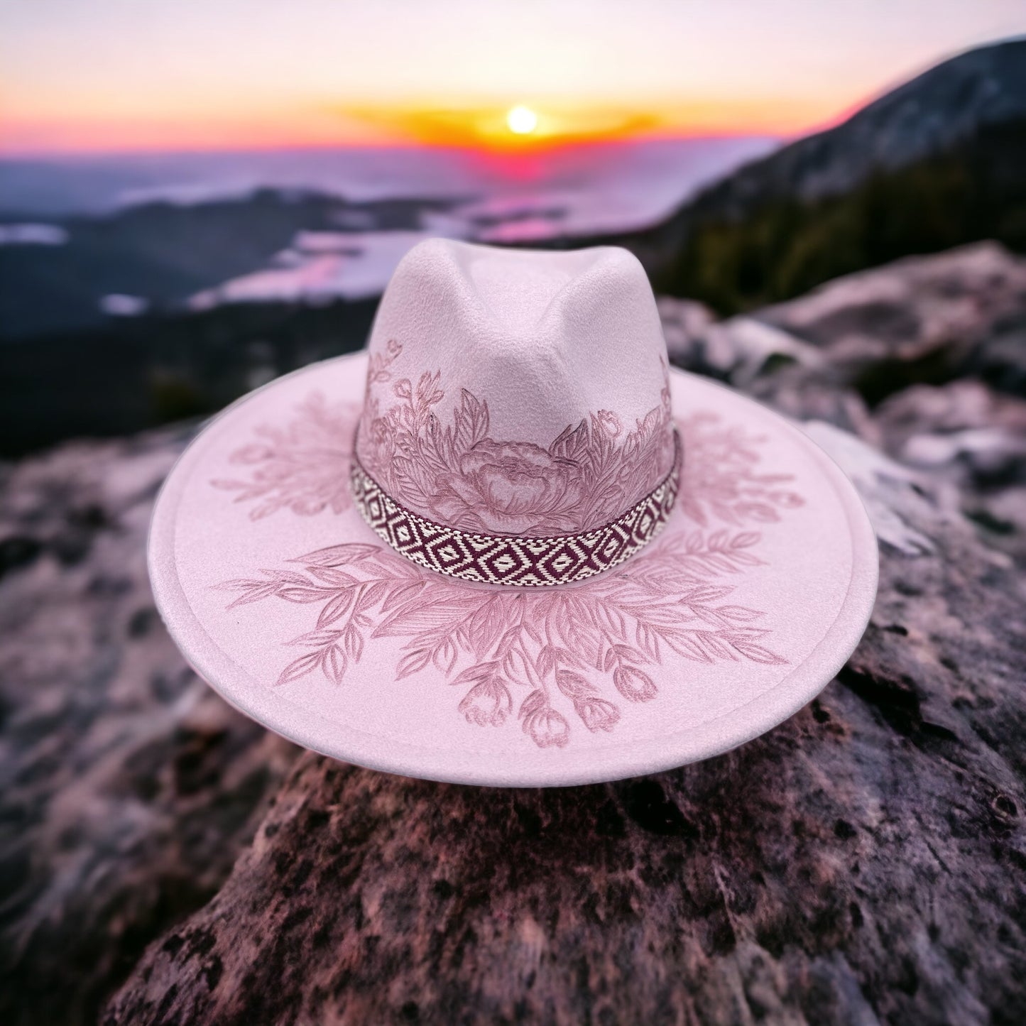 Lilac Rose - Burned Hat