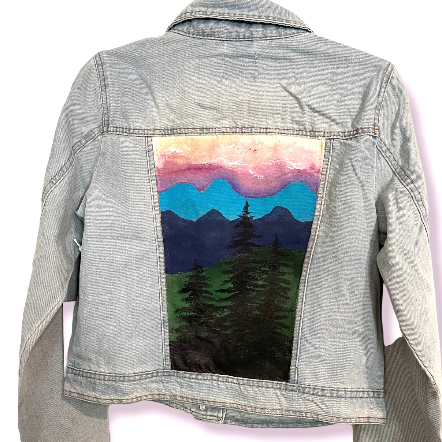 Painted Mountains Denim Jacket 